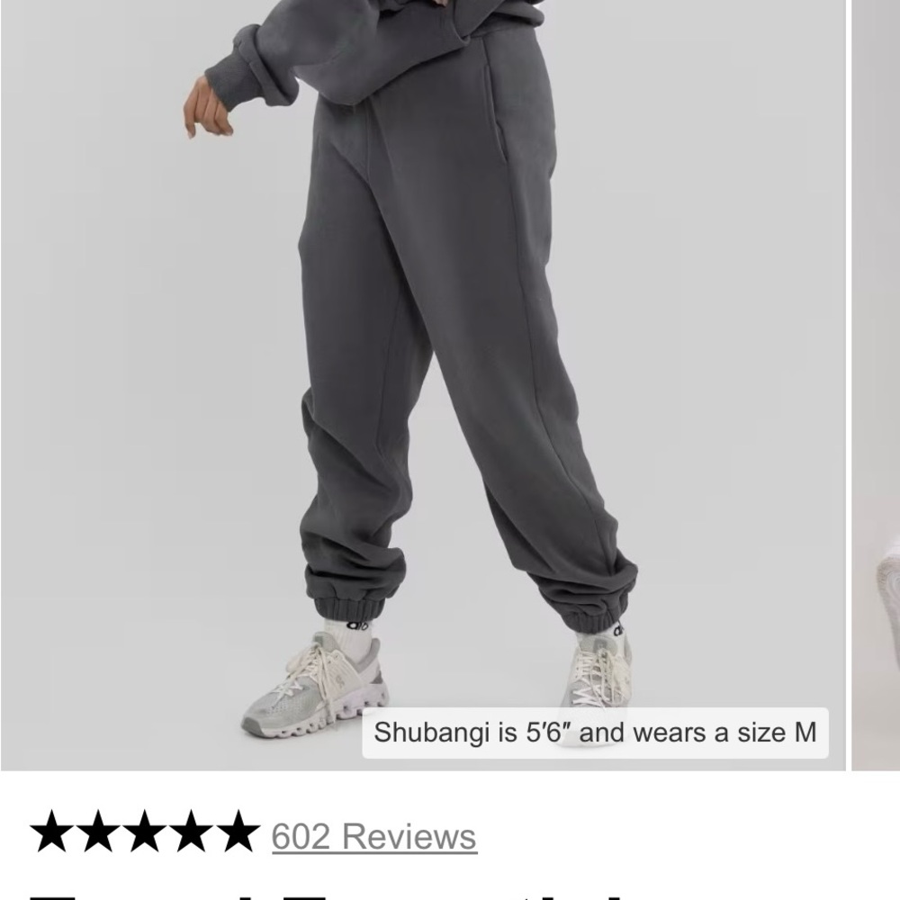 New Comfrt Travel Essentials Dark Steel Grey Jogger Sweatpants size L Unisex